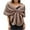 82# Brown, variant on Womens Faux Fur Bridal Fax Fur Stole Cape Shawl Winter Warm Shoulder Wrap for Wedding Birthday Evening Party White Free