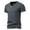 Dark Gray, variant on VSSSJ Mens Muscle T Shirts Slim Fit V-Neck Short Sleeve Henley Shirt Quick Dry Basic Solid Color Comfy Gym Workout Athletic Tees Black XXXXXL