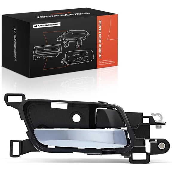 A-Premium Right Passenger Side Interior Door Handle Compatible with Honda Accord 2013-2017, Black Housing with Chrome Lever, Replace# 72120-T2A-A01ZA, 72120T2AA01ZA