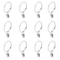 thumbnail image 1 of GROWTH TANK 12 Pieces Rustproof Iron Curtain Rings with Opening Design Inner Dia. Inner Dia. 38mm, 1 of 9