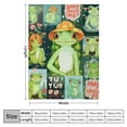 thumbnail image 4 of JEUXUS  Frog Blanket, Just A Girl Who Loves Frogs, Frog Gifts for Frog Lovers, Frog Gifts for Girls, Cute Funny Frog Print Blanket for Women Kids, Soft Cozy for Couch Throw Blanket, 4 of 6