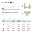 thumbnail image 4 of Kdxio Daisies Flowers Print Women's 2 Piece High Waisted Wrap Spaghetti Strap Summer Swimsuit Bikini Set-Small, 4 of 7
