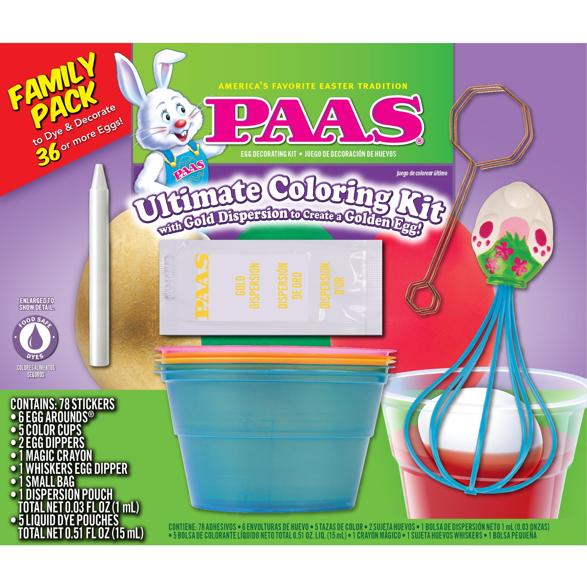 Paas Ultimate Coloring Kit Egg Decorating Kit Walmart Com