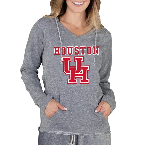 Women's Concepts Sport Gray Houston Cougars Mainstream Lightweight Terry Pullover Hoodie