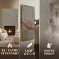 thumbnail image 5 of Easy4Home 4Pcs 48"x24" 3D Faux Stone Wall Panels Imitation Decorative Wall Tiles for Interior Wall Decor, Stone Gray, 5 of 8
