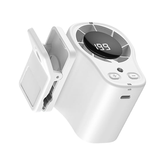 Bladeless Fan Clip On, Small Fan Clip on for Shirt & Waist, Adjustable Speed & Strong Airflows For Outdoor Travel