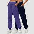 thumbnail image 2 of Mepaouo 2Pcs Womens Fleece Lined Sweatpants High Waisted Pull on Baggy Cinch Bottom Jogger Sizes S-3X, 2 of 4