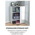 thumbnail image 2 of Closetmaid Ss31-Cu Suitesymphony 31-3/4" Wide Closet System Corner Storage Unit - Brown, 2 of 7