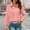 Pink, variant on Caywon Women's Solid Color Party Lapel Sequin Patchwork Pullover Shirt with Pockets and Buttons Sparkly for Evening Party Gathering