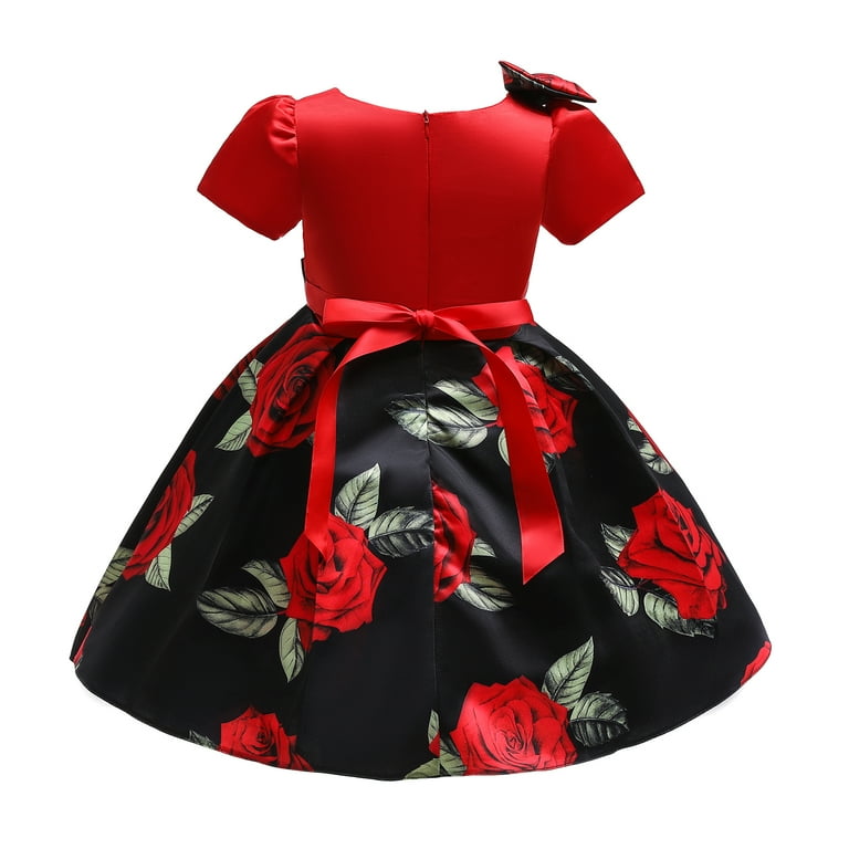 Big rose party shop dress