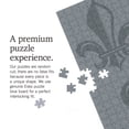 thumbnail image 5 of Lantern Press 1000 Piece Jigsaw Puzzle, Louisiana, Fleur de Lis, Pattern, Gray, 5 of 5