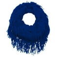 thumbnail image 2 of Peach Couture Warm Bohemian Crochet Hand Knitted Fringe Infinity Loop Scarf Wrap, 2 of 10