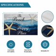 thumbnail image 6 of Dark Blue Coastal Placemats Set of 4, Summer Starfish Beach Wood Grain Placemats for Dining Table, Place Mats for Kitchen Tabletop, Waterproof Wipeable Dining Table Mats Set, 6 of 9