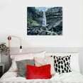 thumbnail image 5 of COMIO Icelandic Basalt Waterfall Pictures Canvas Wall Art Landscape Poster Prints Wall Decor、For Living Room Bedroom Office With Framed, 5 of 5