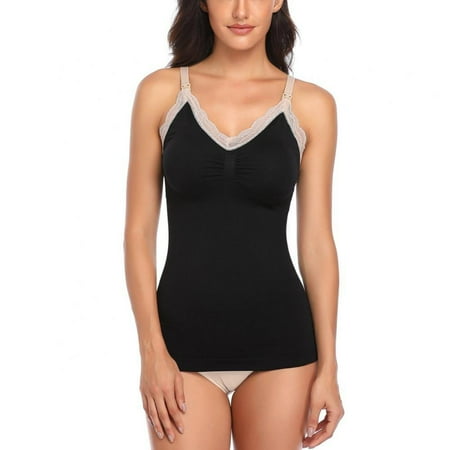 

Women s Nursing Vest Bra Breastfeeding Seamless Open Buttoning Maternity Underwear