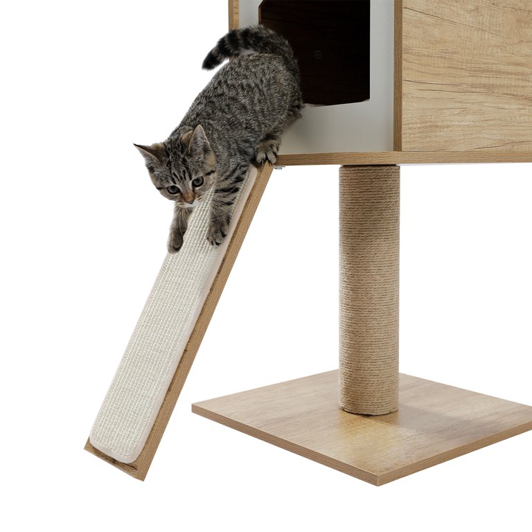 Floor To Ceiling Sisal Cat Tower Shelly Lighting