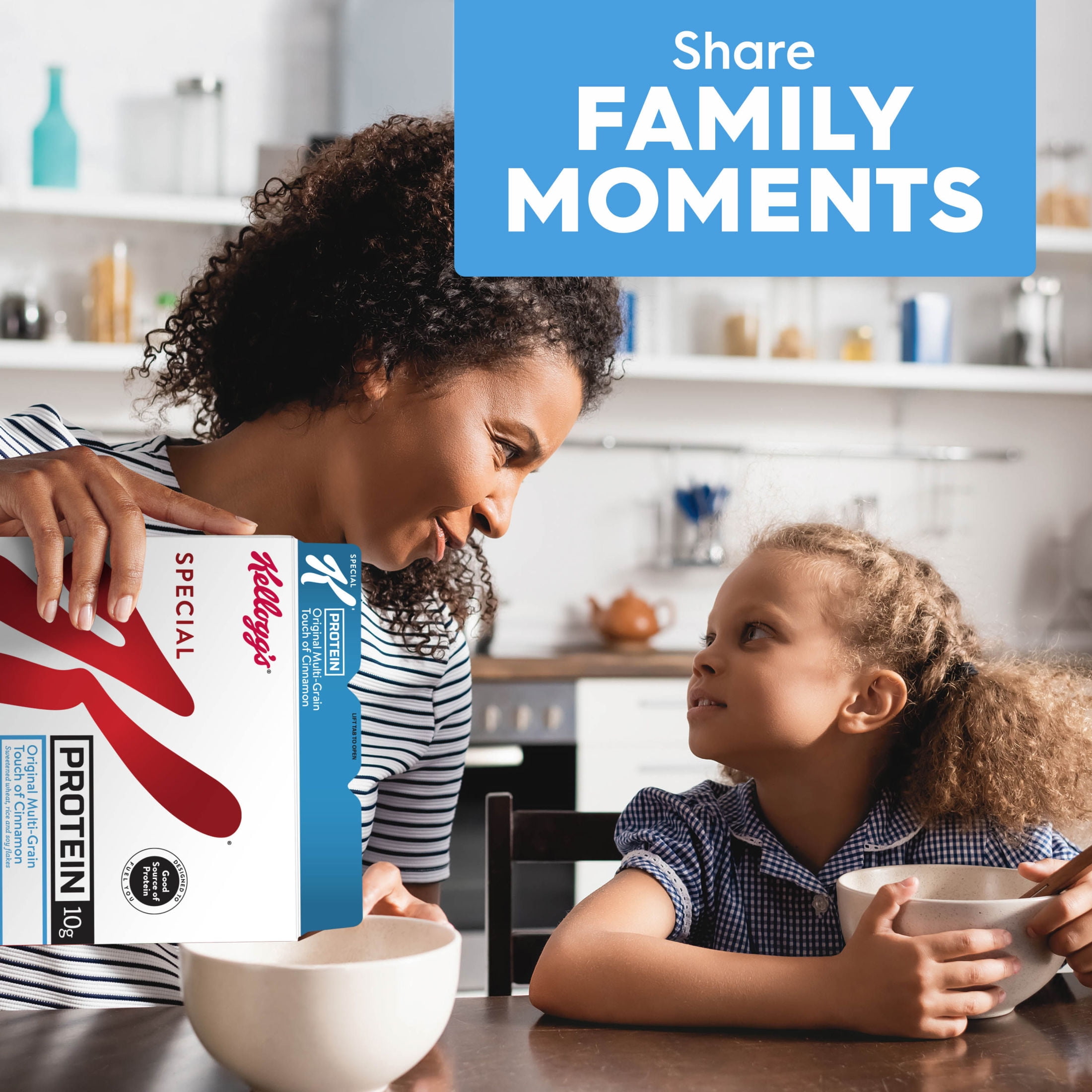 (1 pack) Kellogg's Special K Original Multi-Grain Touch of Cinnamon Breakfast Cereal, Protein Cereal, Family Size Case, 8.75 lb, 8 Count