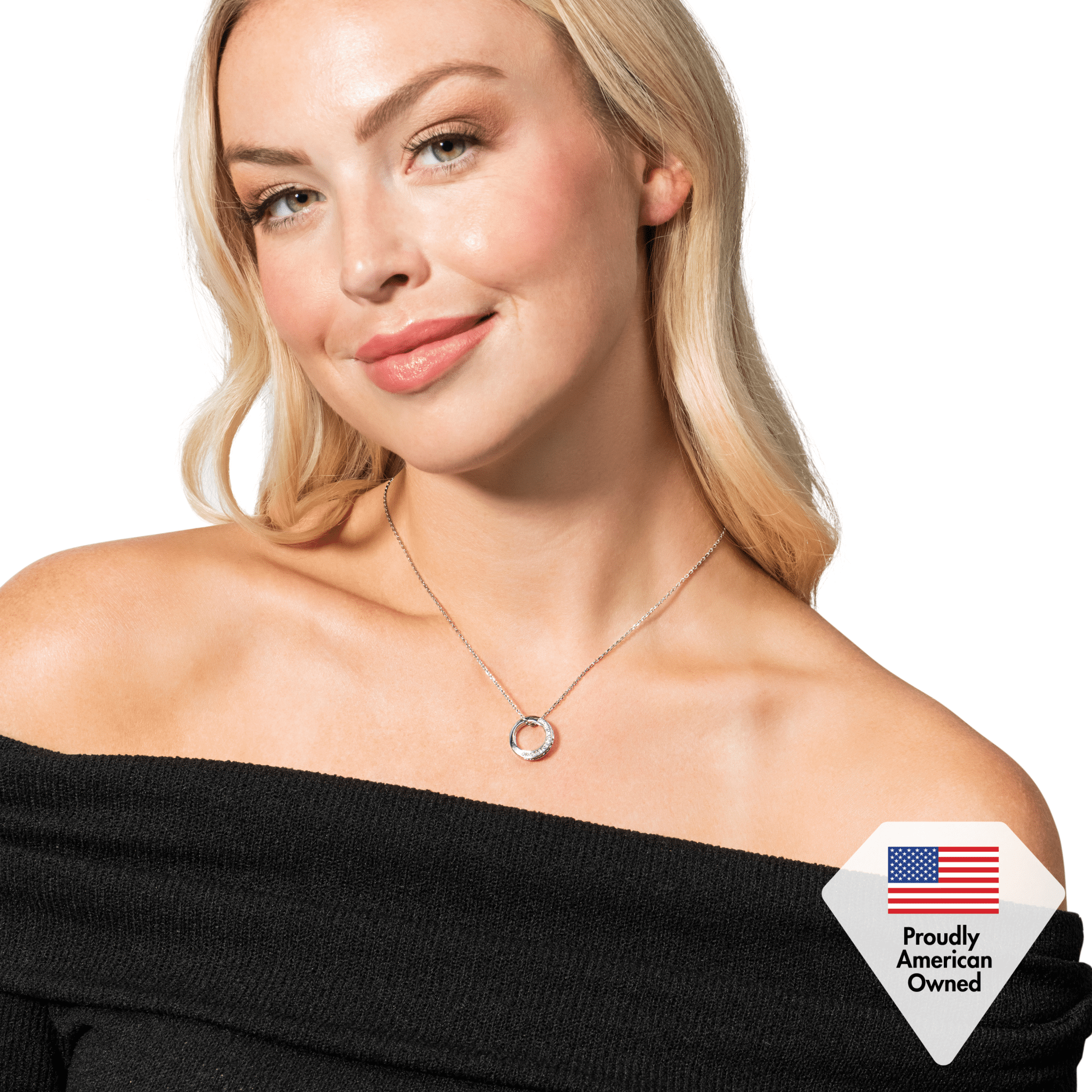 Cate & Chloe Viviana 18k White Gold Plated Silver Jewelry Set with Swarovski Crystals for Women