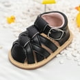 thumbnail image 3 of Meckior Baby Boys Girls Sandals Infant Closed Toe Crib Shoes for First Walkers 0-18 Months, 3 of 8
