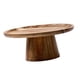 thumbnail image 3 of Soporte de pedestal para pasteles Bandeja de madera para servir aperitivos Plato para pasteles con base alta Cocina 20 centímetros, 3 of 9