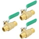 thumbnail image 4 of Drain Shut Off Valve Practical Double Male Thread Ball Valve Useful Brass for Indoor Gas Piping System Cold/Hot Water Piping System 3Pcs ANGGREK Otros, 4 of 8