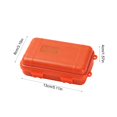 thumbnail image 4 of Waterproof Hard Storage Case 5.12 X 3.15 X 1.57 Inches Plastic Protective Box With Double Sided Foam Orange, 4 of 7