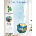 thumbnail image 3 of Clearance！Acrylic Suncatcher Jigsaw Puzzle-Emerald Flame Hummingbird, Window Suncatcher Acrylic Puzzle, DIY Suncatcher Kits for Adults, Home Decor Gift for Women, Mom, Friends (7.4 in), 3 of 8