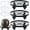 10.6"/ 3 packs, variant on 4 Packs 13.6 Inch Large Metal Plant Caddy with Wheels Plant Dolly with Casters Heavy-duty Rolling Wheeled Plant Stand for Indoor Outdoor Flower Pot Mover Rollers Coasters Black, Strong Load Capacity
