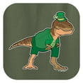 thumbnail image 2 of St Patricks Day T-Shirt T-Rex Leprechaun Short Sleeve T-Shirt X-Large Military Green, 2 of 3
