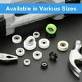 thumbnail image 5 of 4 Pcs U Type Groove Nylon Plastic Guide Bearing 5x24x7mm, U Type Pulley Roller Wheel Bearing Roller Wheels, (White), 5 of 6