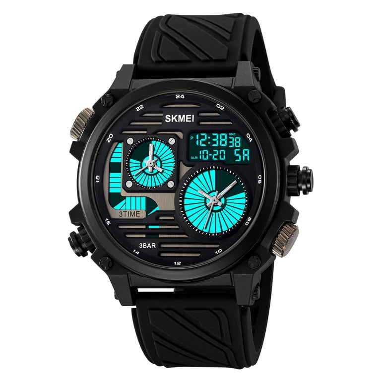 SKMEI Tactical Digital Sports Watch – Waterproof Military  display picture 1