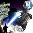 thumbnail image 1 of JWshufel USB Rechargeable LED Flashlight with Four Heads and Wicks High Brightness Outdoor Portable Light Waterproof Multi-Brightness for Home Emergency Use Long Battery Life, 1 of 8