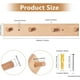 thumbnail image 2 of 2 percheros de madera para entrada, 4 clavijas, para colgar abrigos y chaquetas. También sirve como perchero de pared para cocina o baño, ideal para ropa y toallas., 2 of 7