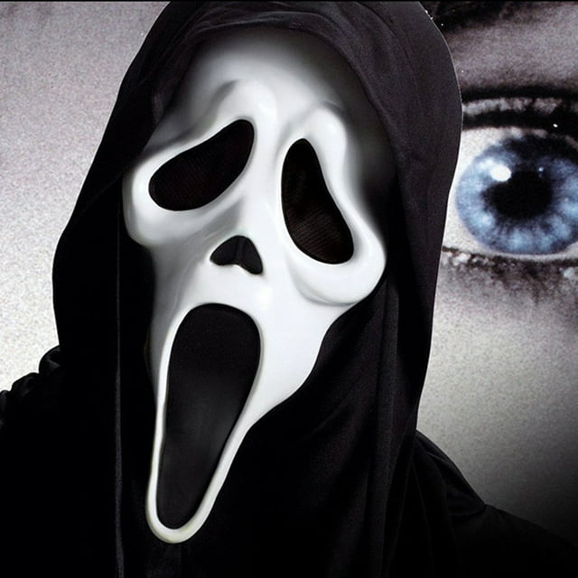 Máscara De Terror De Halloween Cara De Fantasma Aterrador Máscara De Fantasma Scream Ghost Máscara De Halloween Niños Adultos Masquerade Props ANGGREK Otros