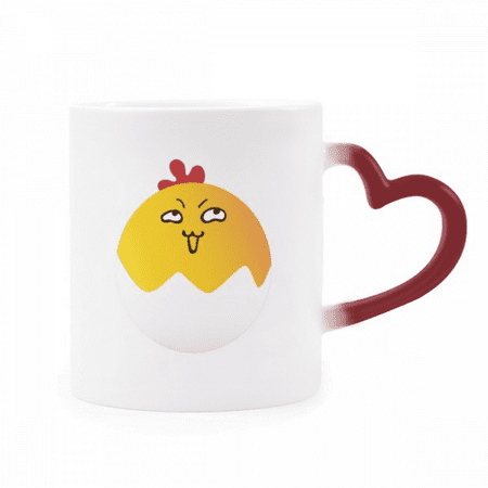 

Egg Insidious Lovely Happy Heat Sensitive Mug Red Color Changing Stoneware Cup