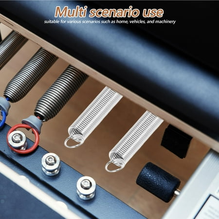 IDEANATEGRATE Throttle Return Spring Kit 200Pcs Silver Metal Diy Projects And Machinery Repairs