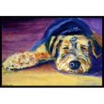 thumbnail image 1 of Carolines Treasures 7344MAT Snoozer Airedale Terrier Tapis Intérieur & Extérieur, 18 x 27 Po., 1 of 4