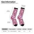 thumbnail image 2 of Daiia Sweet Heart Print Crew Socks – Soft Breathable Long Socks for Men & Women, Moisture-Wicking & Comfortable Daily Wear Socks, One-Size Fits Most (US 5-11), 2 of 6