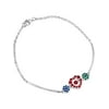 Keepsake Personalized Family Jewelry Women's Jumping Gemstone Kindred Bracelet available in Sterling Silver