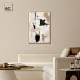 thumbnail image 3 of Strings in Abstraction Canvas Muted Abstract Wall Art by Art Remedy, Gold Frame, 30" x 45", 3 of 7