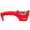Red, variant on Cheer Collection Culinary Knife Sharpener, Professional 3-Stage Manual Knife Sharpening with Safety Glove