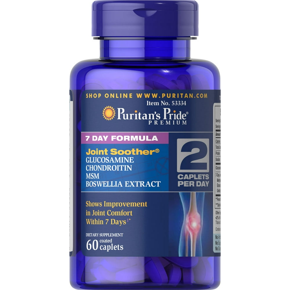 Puritan's Pride 7 Day Formula Joint Soother Glucosamine, Chondroitin