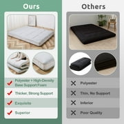 Slsy Japanese Floor Mattress Futon Mattress, Thicken Sleeping Pad Foldable Roll Up Mattress Kids Floor Lounger Bed Couches Sofas, Guest Bed