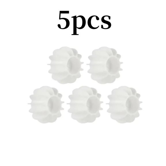 5/10pcs Laundry Balls Reusable Anti-winding Clothes Magic Cleaning Ball Washing Machine Pet Hair Remover Cloth Care Cleaner Tool (5pcs White)