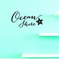 thumbnail image 1 of Custom Decals Ocean Shore Wall Art Size: 10 X 20 Inches Color: Black, 1 of 1