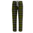 thumbnail image 6 of Dwelliawo Men's Pajama Bottoms Plaid Comfy Matching Pj Pants Cute Christmas Cute Pajama Pants Fuzzy Drawstring Sleep Sweatpants Army Green S, 6 of 6