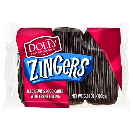 Dolly Madison Zingers, Devil's Food, 3 Cakes (Pack of 6 ...