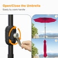 thumbnail image 5 of ACEGOSES 9ft Outdoor Patio Umbrella with Tilt 8 Ribs and Crank for Garden and Yard ,Red, 5 of 8
