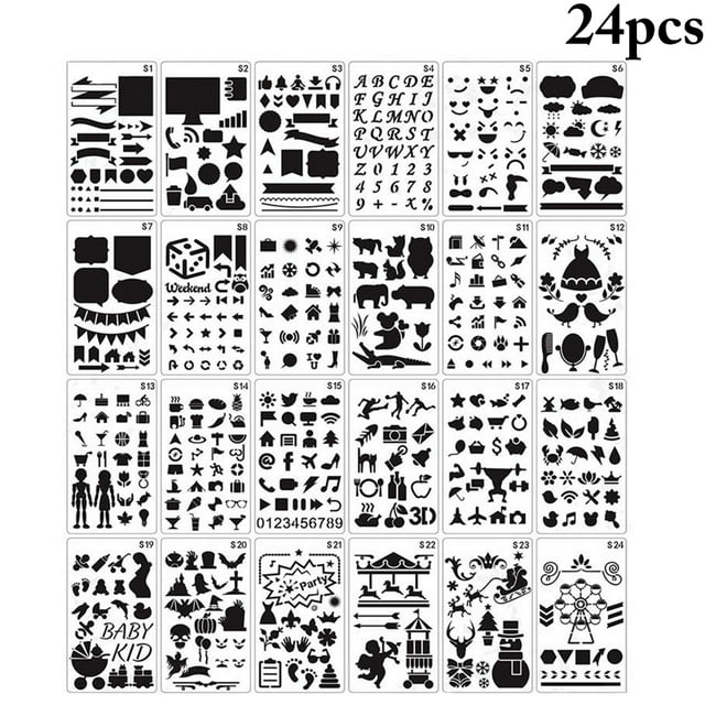 Drawing Stencils Creative Painting Templates Painting Stencils Set for DIY