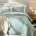 thumbnail image 3 of Better Homes & Gardens Tencel Quilt, Full/Queen, Seafoam Green, Soft Touch Bedding, 3 of 5